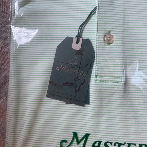 Masters Light Green Striped Polo Shirt - Picture 3 of 6